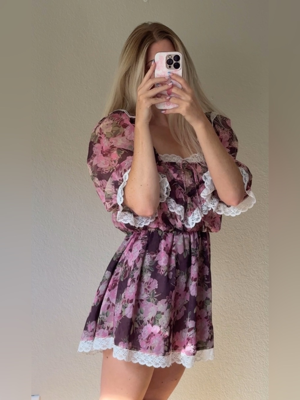 For Love & Lemons Adeline Floral Dress